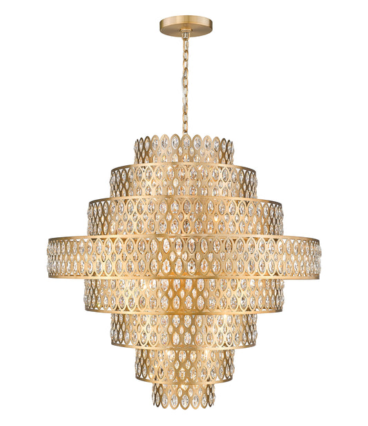 Dealey 25 Light 45" Wide Crystal Waterfall Chandelier