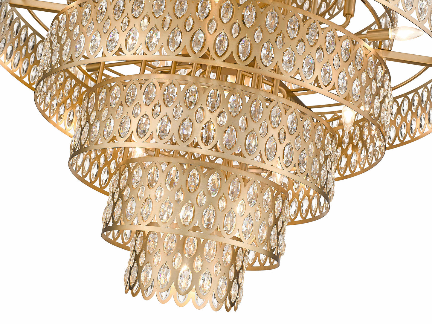 Dealey 25 Light 45" Wide Crystal Waterfall Chandelier