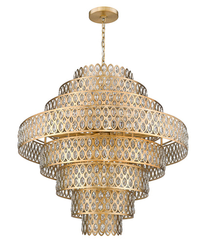 Dealey 25 Light 45" Wide Crystal Waterfall Chandelier