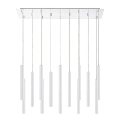 Z-Lite Forest 14 Light 32" Wide LED Linear Pendant with 12" Pendants