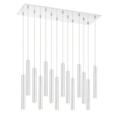 Z-Lite Forest 14 Light 32" Wide LED Linear Pendant with 12" Pendants