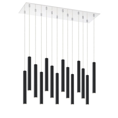 Z-Lite Forest 14 Light 32" Wide LED Linear Pendant with 12" Pendants