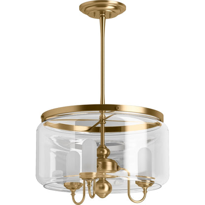 Kohler Lighting Artifacts 22" Wide 3 Light Chandelier