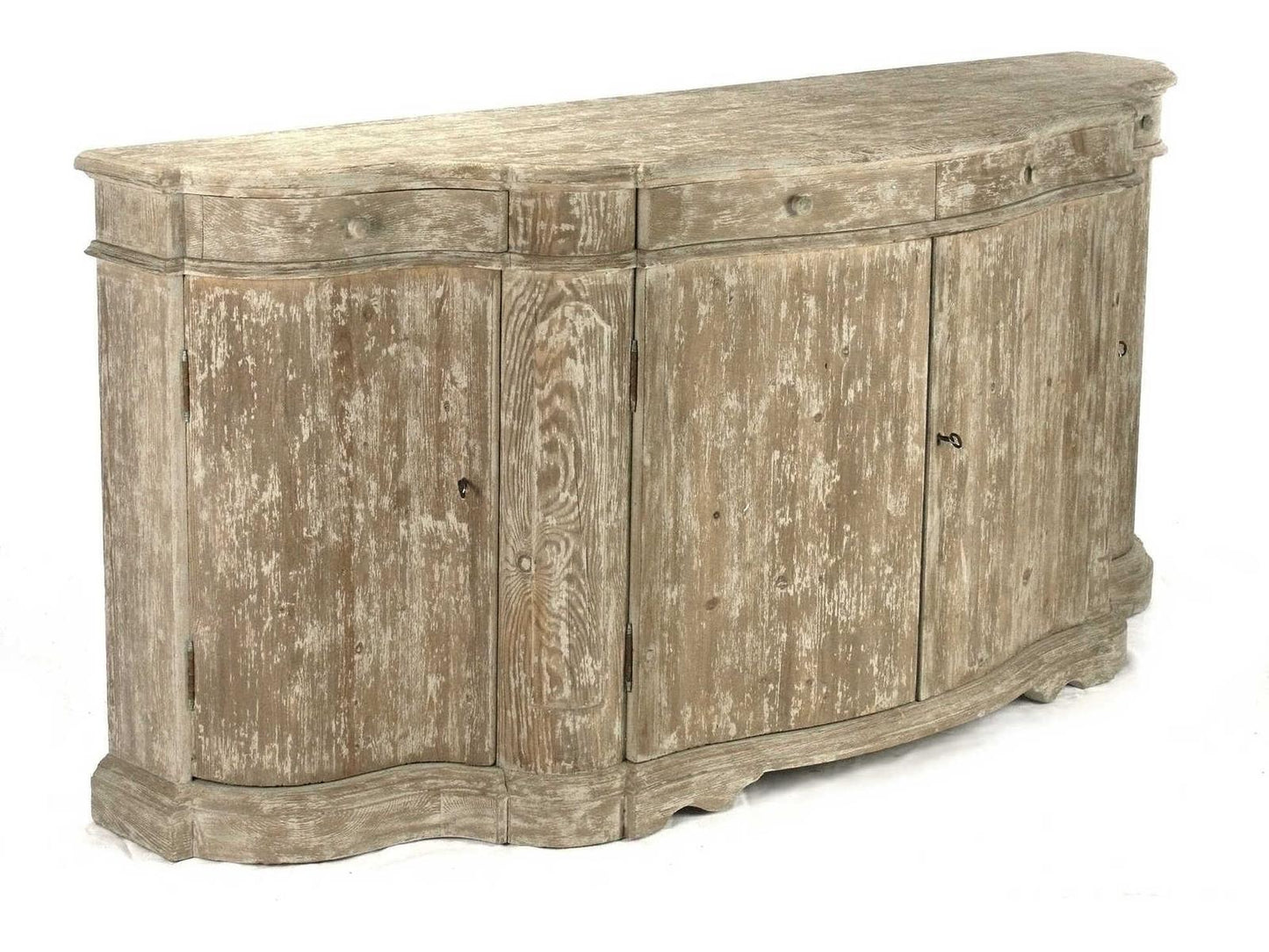 Marlon Distressed Wood Buffet Sideboard with Storage