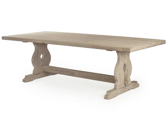 Hamburg 100-Inch Rectangle Dining Table in Dry Natural Elm